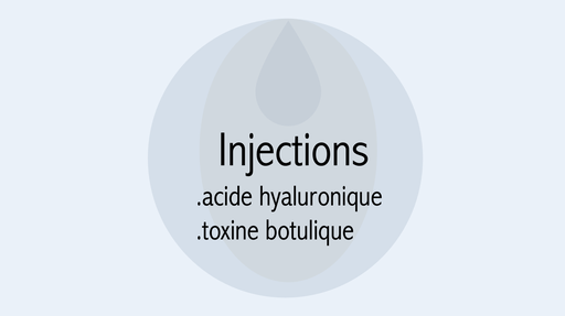 injections acide hyaluronique / toxine botulique